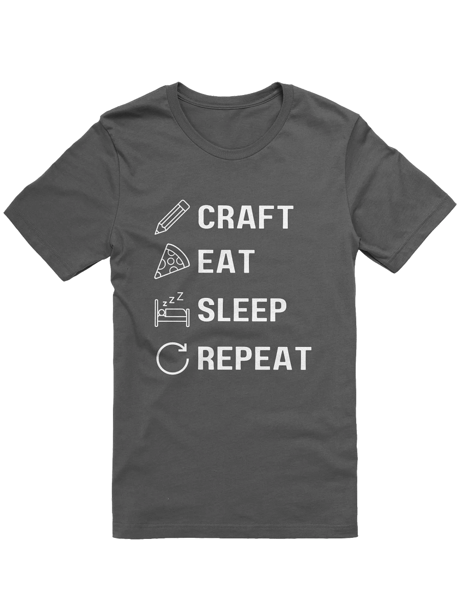 Craft. Eat. Sleep. Repeat. Tee product image (1)