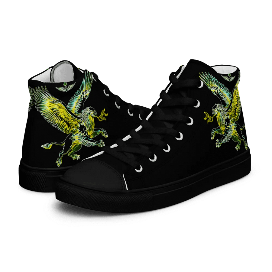 Gripen Flying Green//Griffin/Men's High Top Canvas Shoes by Allcolor product image (12)