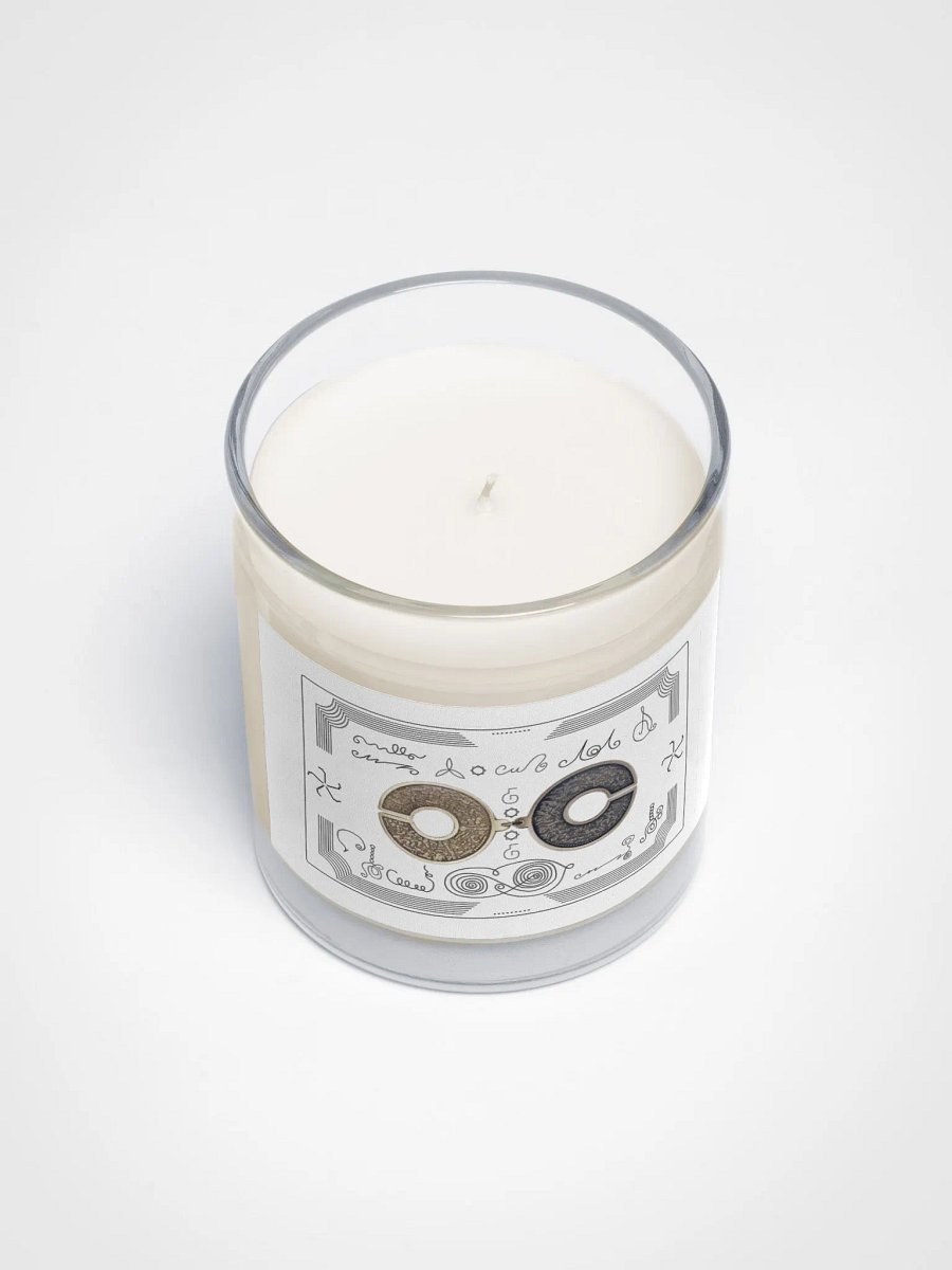 Meditation Candle with Geometric Lines product image (3)