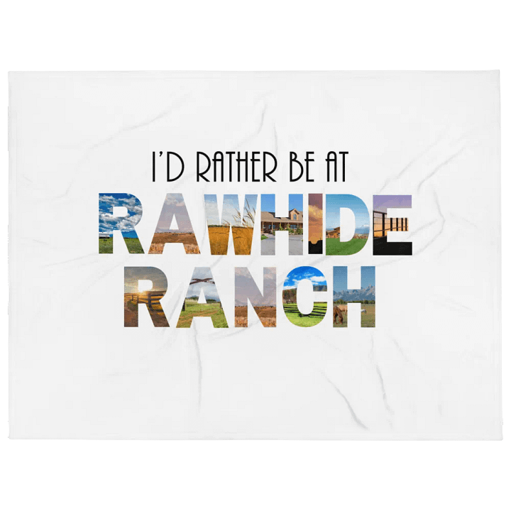 Rather Be At Rawhide Fleece Blanket product image (2)