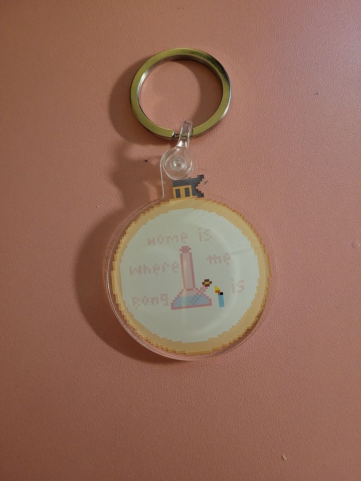 Home is where the bong is Keychain product image (1)
