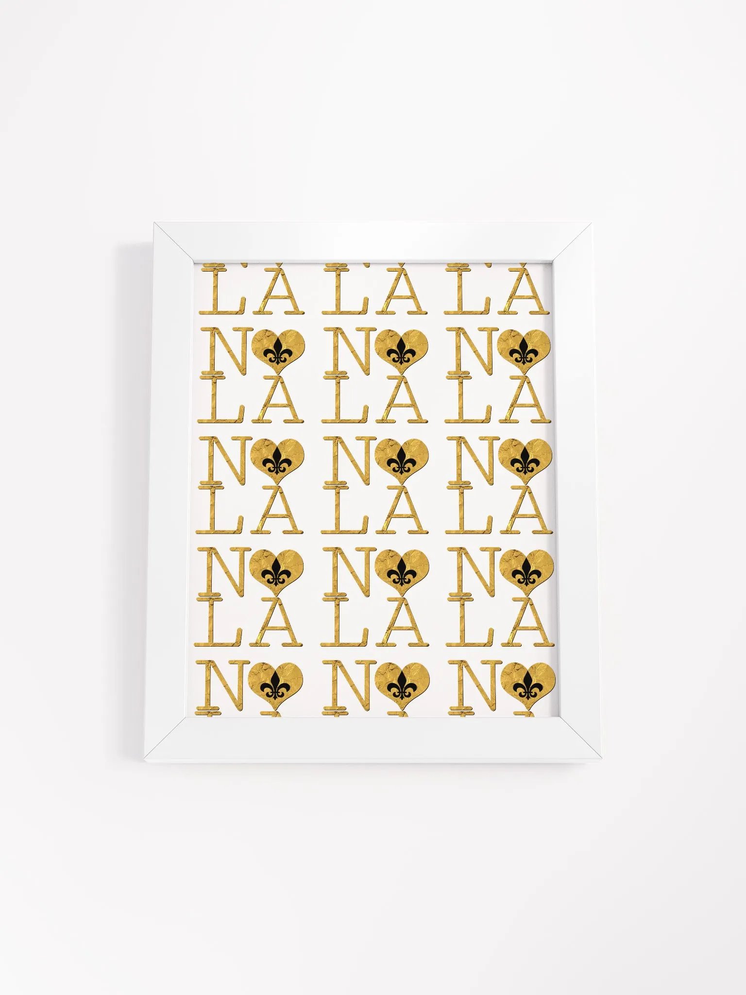 I LOVE NOLA **LEGACY POSTER** (GOLD WRAP FULL INFINITY WRAP) product image (1)
