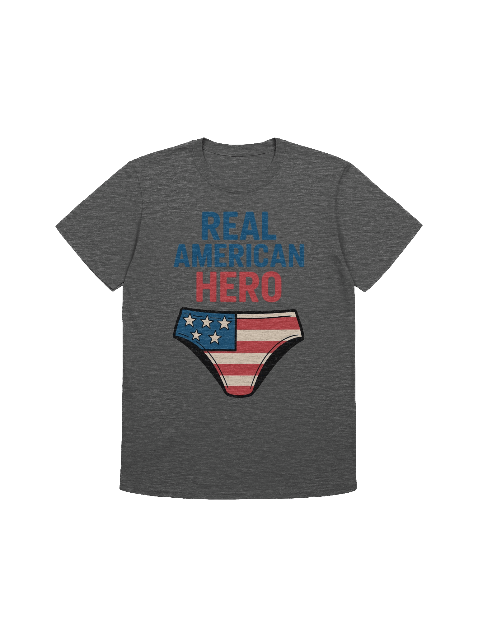 Real American Hero T-Shirt – Funny American Flag Speedo & Aviators Meme Tee product image (1)
