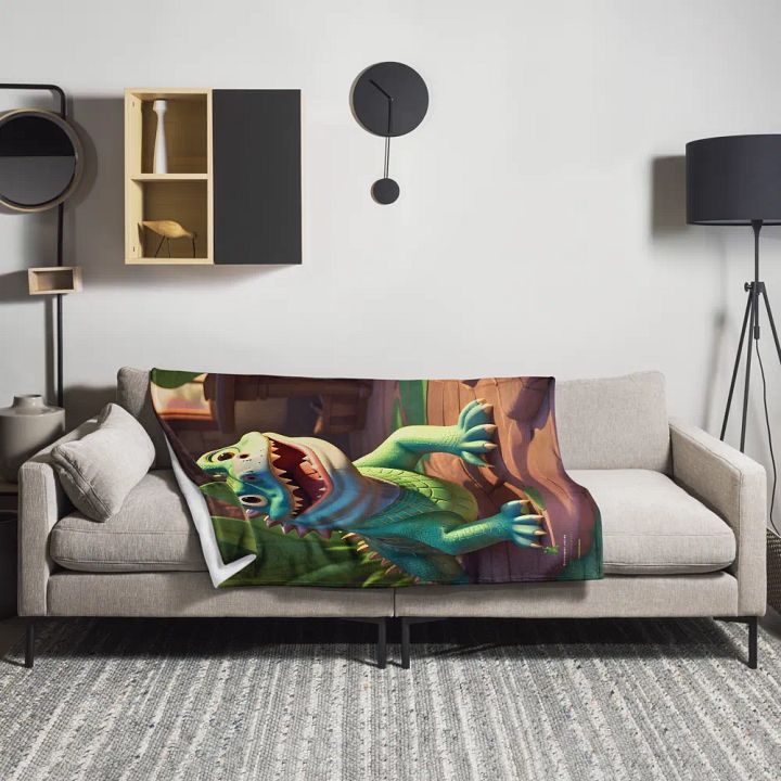 Endangered Species - Mexico - Morelet´s Crocodile Throw Blanket product image (1)
