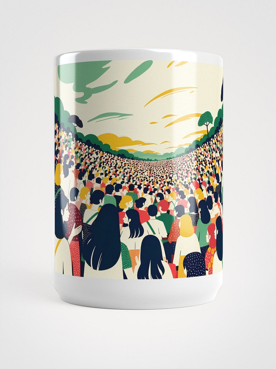 Unity in Diversity Crowd Art Glossy Mug product image (5)
