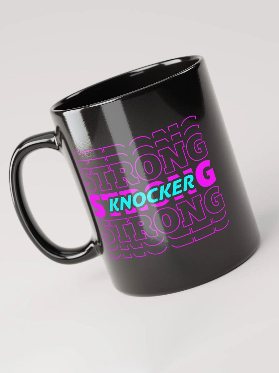 KNOCKER STRONG GLOSSY BLACK MUG product image (4)