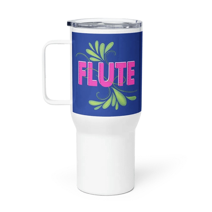 Flute Flourish Travel Mug with Handle - Flute product image (2)