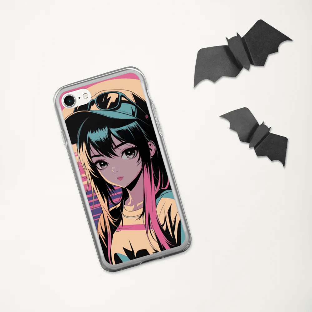 Anime Girl Rainbow hair Iphone Cover product image (7)