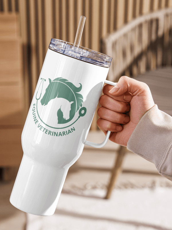 "Equine veterinarian" Travel Mug with a Handle product image (15)