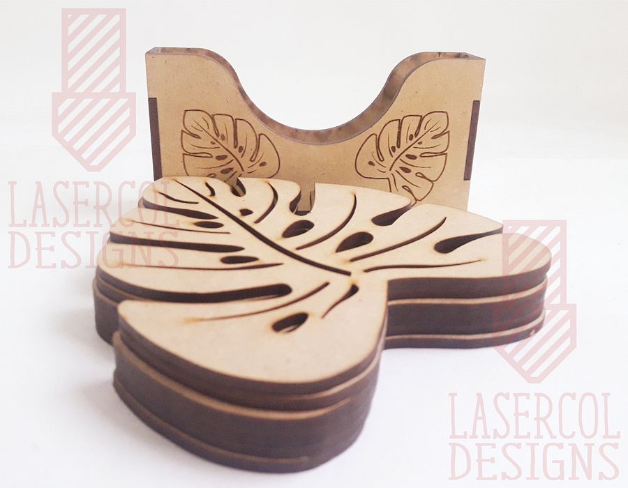 Leaf Coasters (6) Set 1 - Laser Cut Files product image (5)