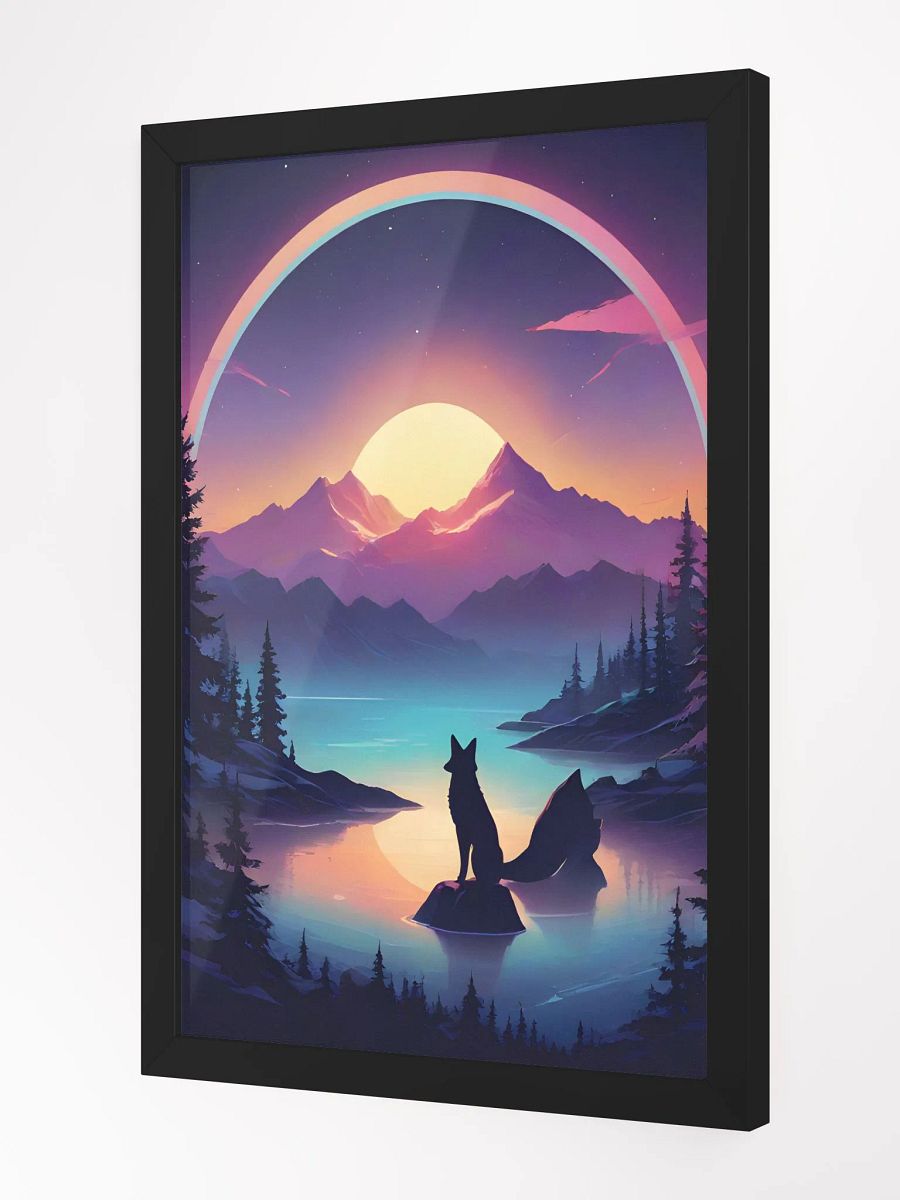 Wolf Sunset Framed Poster product image (3)