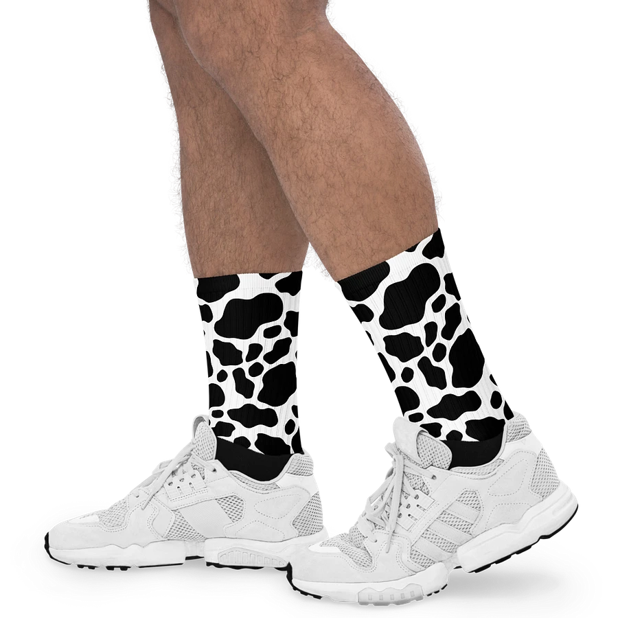 Cow Print Socks - Black & White product image (10)