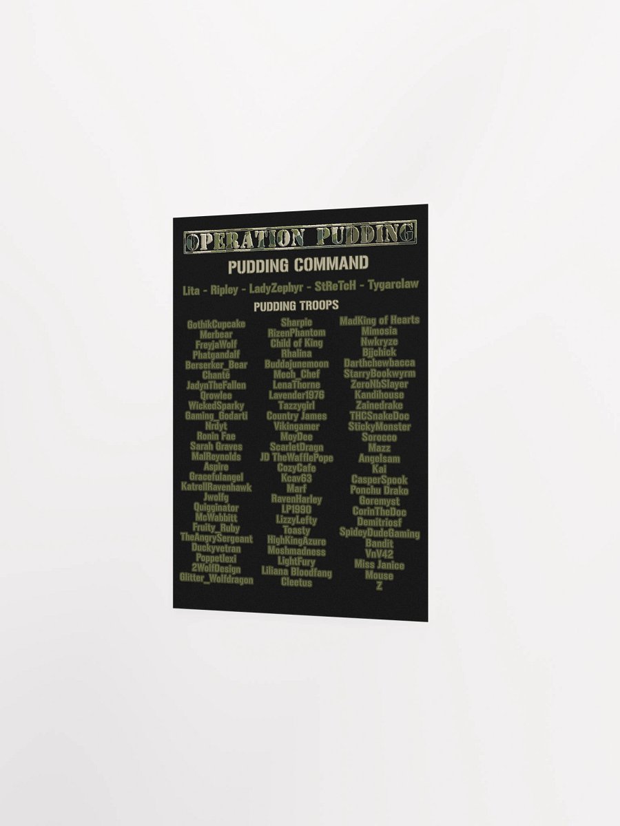 Operation Pudding Roster - Poster product image (18)