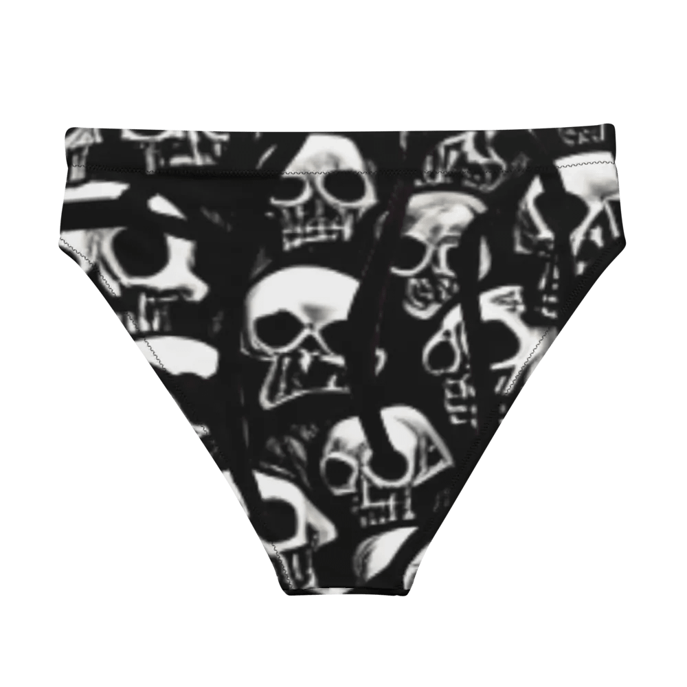 Skull Cluster Recycled High-Waisted Bikini Bottom product image (2)