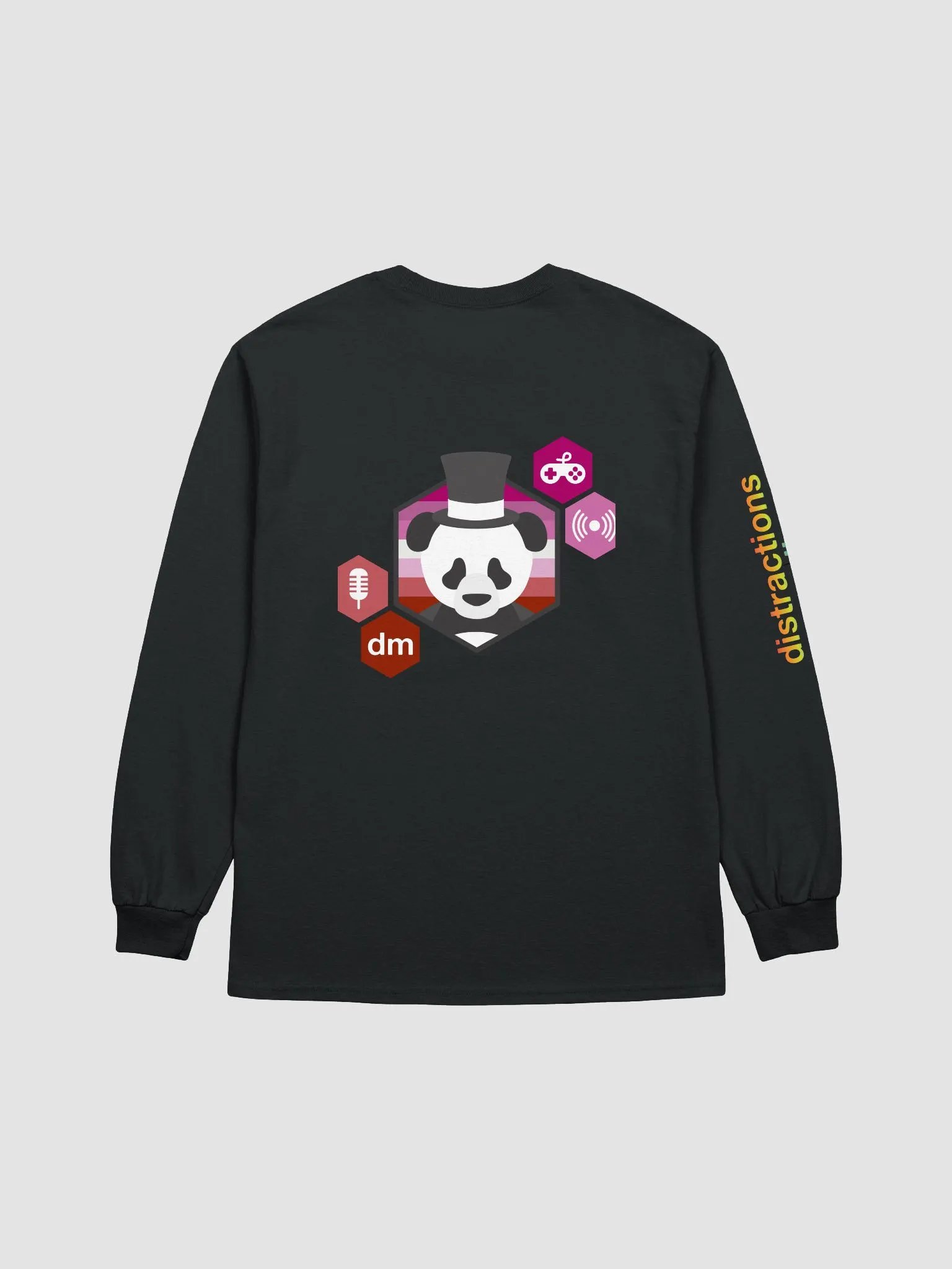Get distracted long sleeve lesbian pride product image (1)