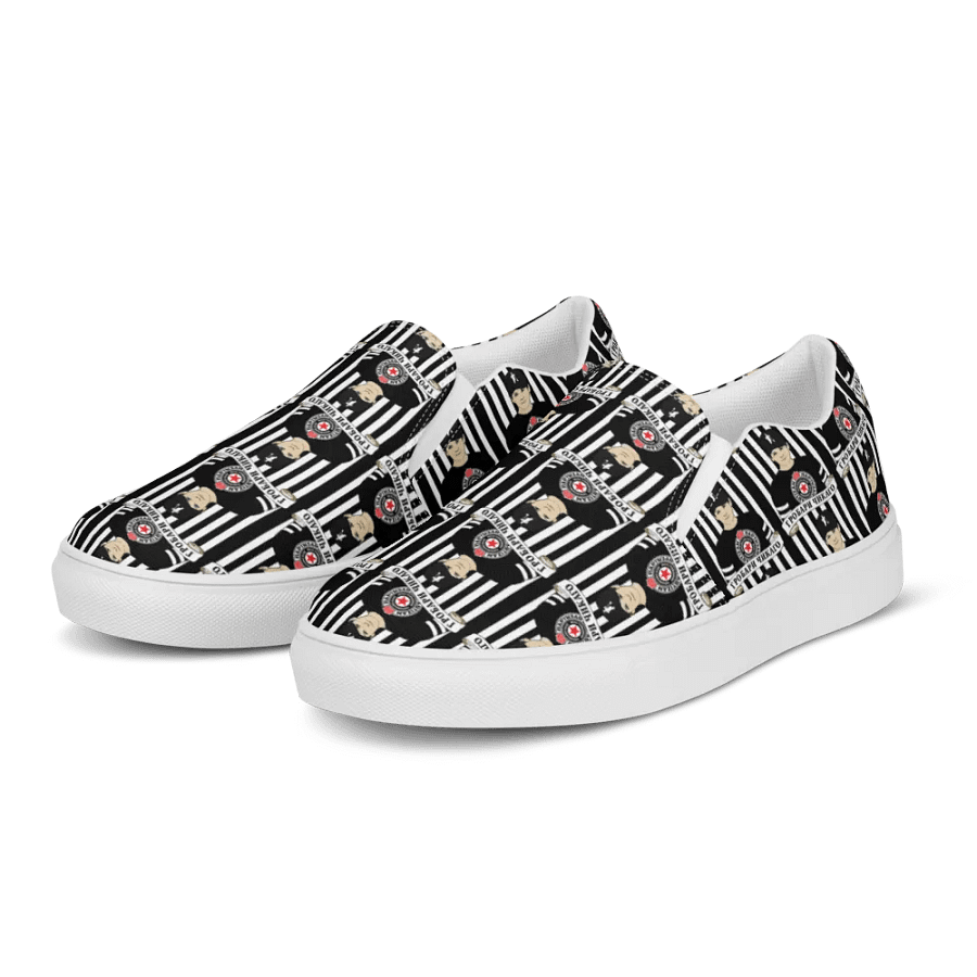 Grobari Čikago KK Partizan Women's Slip-On Canvas Shoes product image (2)