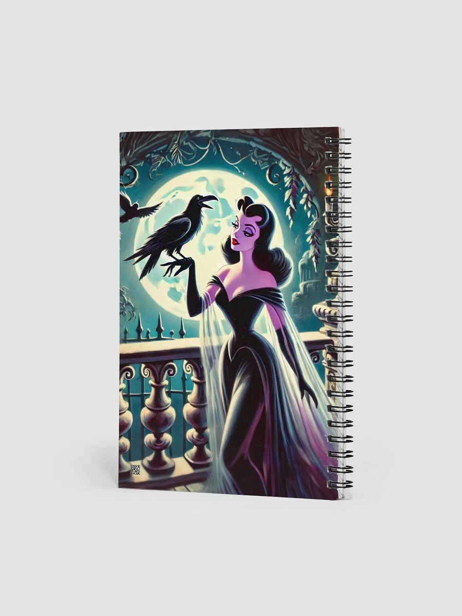 Moonlit Woman and Raven Spiral Notebook product image (2)