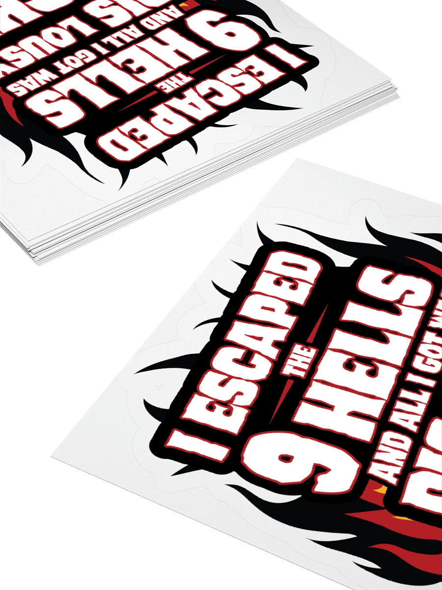 I Escaped The 9 Hells Sticker product image (10)