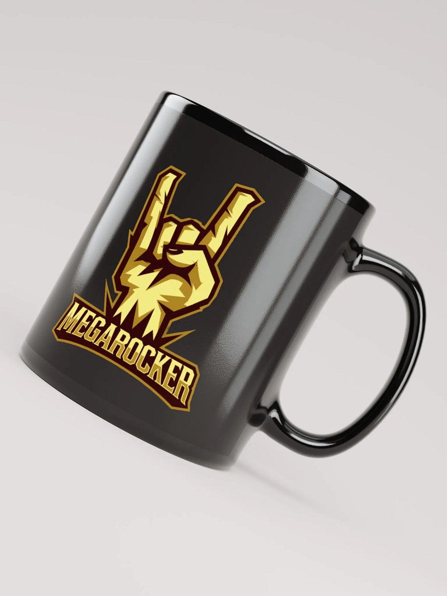 MegaRocker Horns Up Gold Logo Mug product image (4)