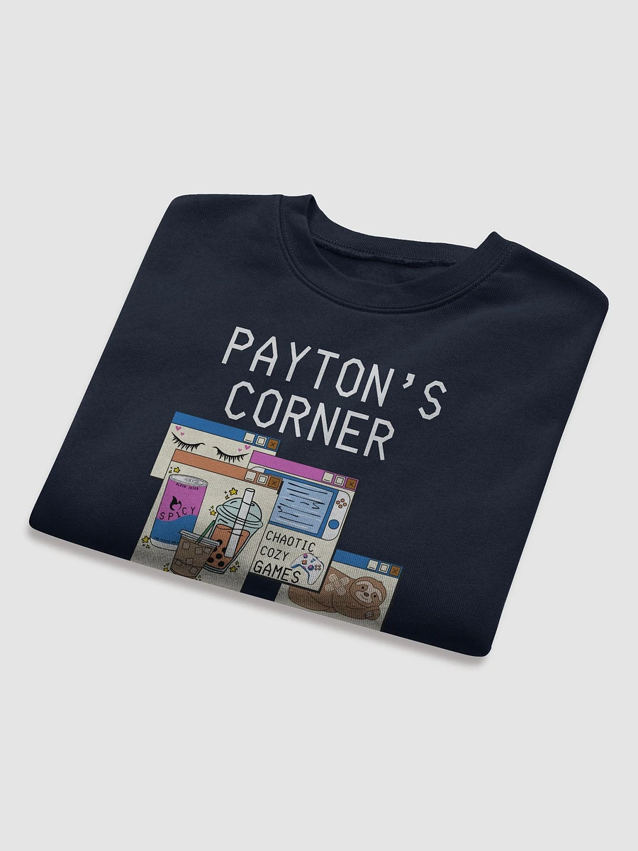 Payton's Virtual Corner Cropped Sweatshirt - WhiteText product image (40)