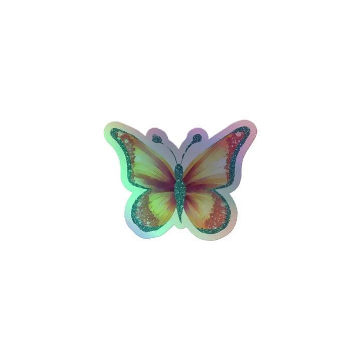 Whimsical Butterfly Holographic Sticker product image (1)