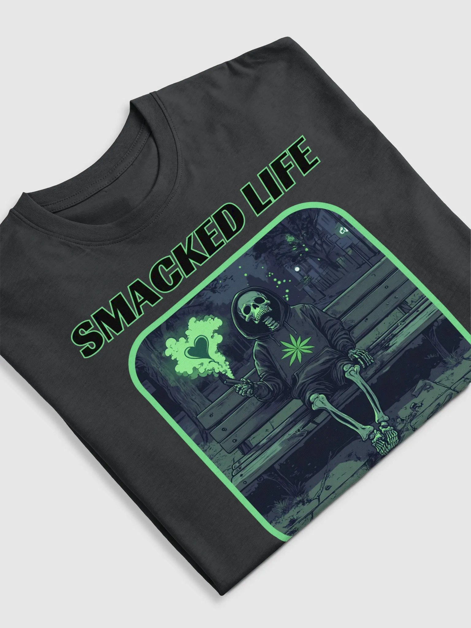 Green Smoke Heartbreak Oversized Tee product image (18)