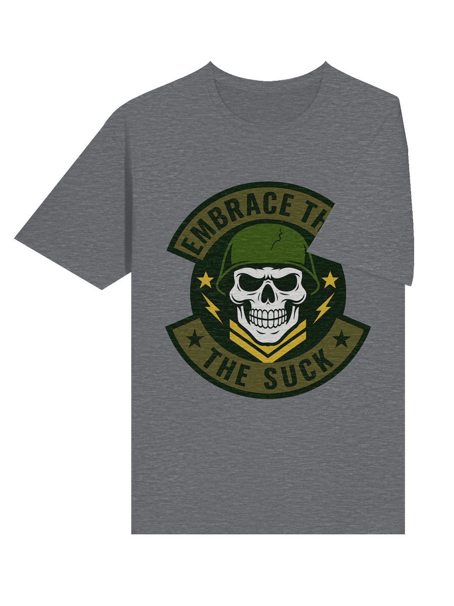 Embrace the Suck Military Patch T-Shirt | Army Skull Helmet Design product image (56)