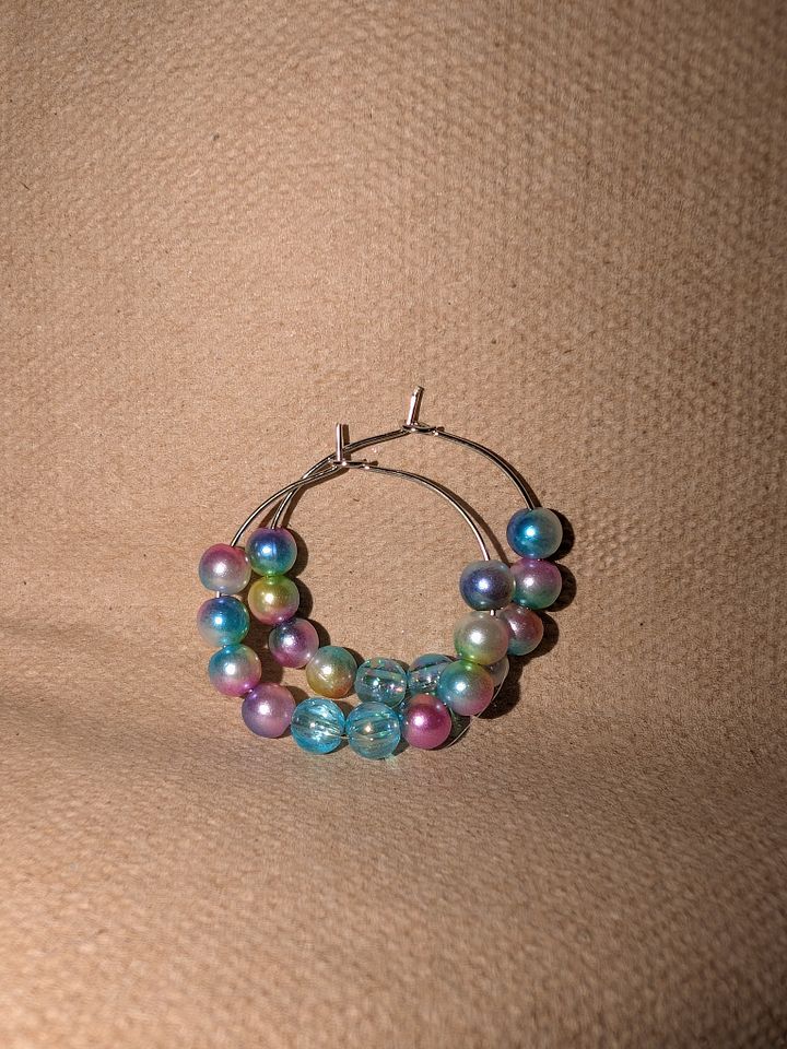 Beaded Hoop Earrings! product image (2)