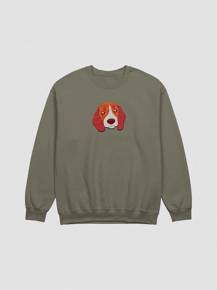 Cartoon Beagle Dog Face Crewneck Sweatshirt product image (1)
