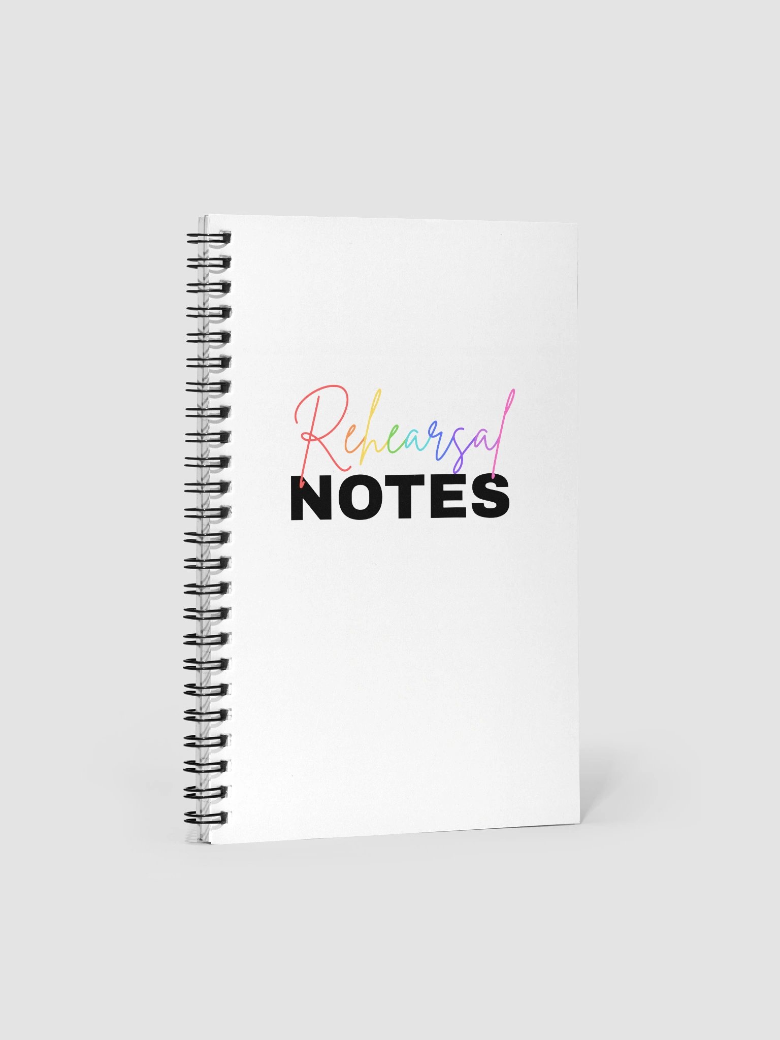 Rehearsal Notes, Spiral Notebook product image (1)