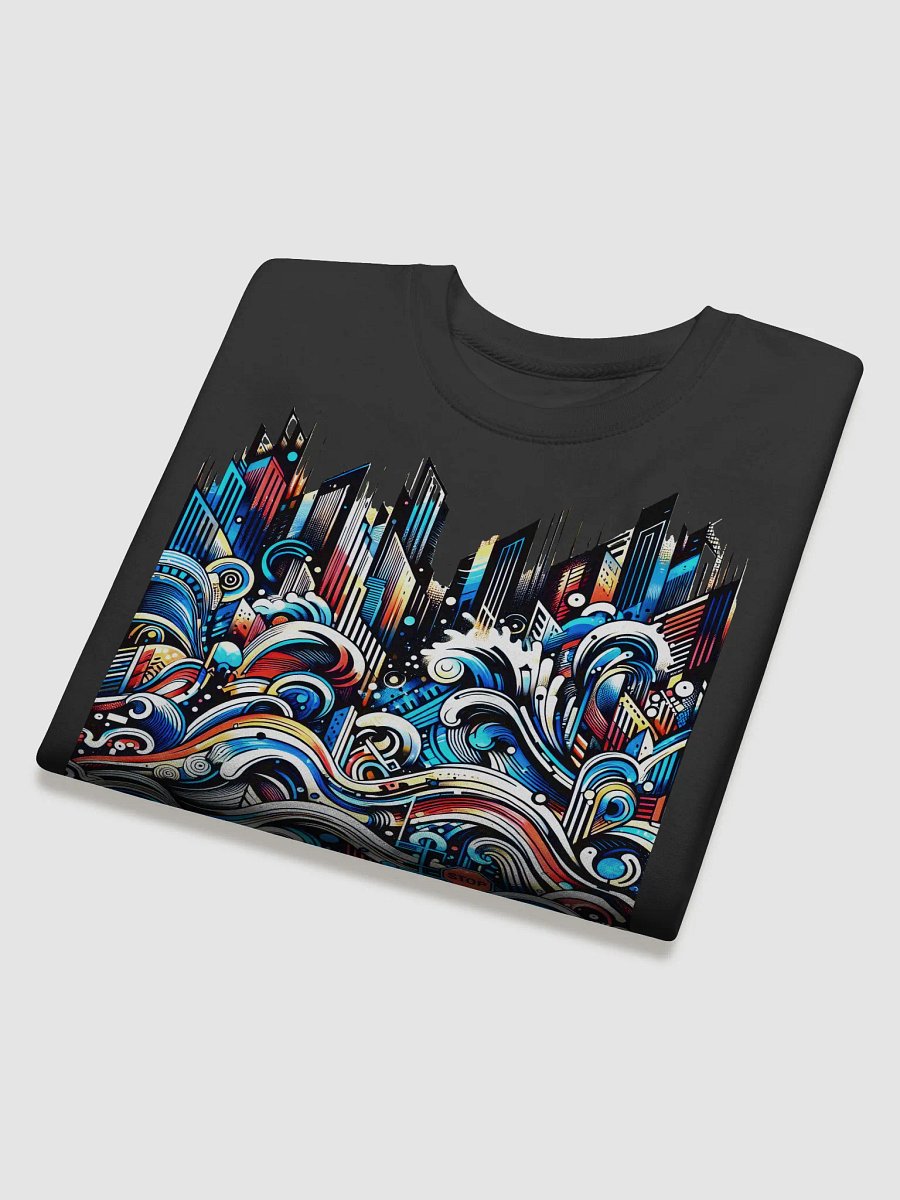 Waves of the Street Black Sweatshirt– Bold Urban Streetwear product image (4)