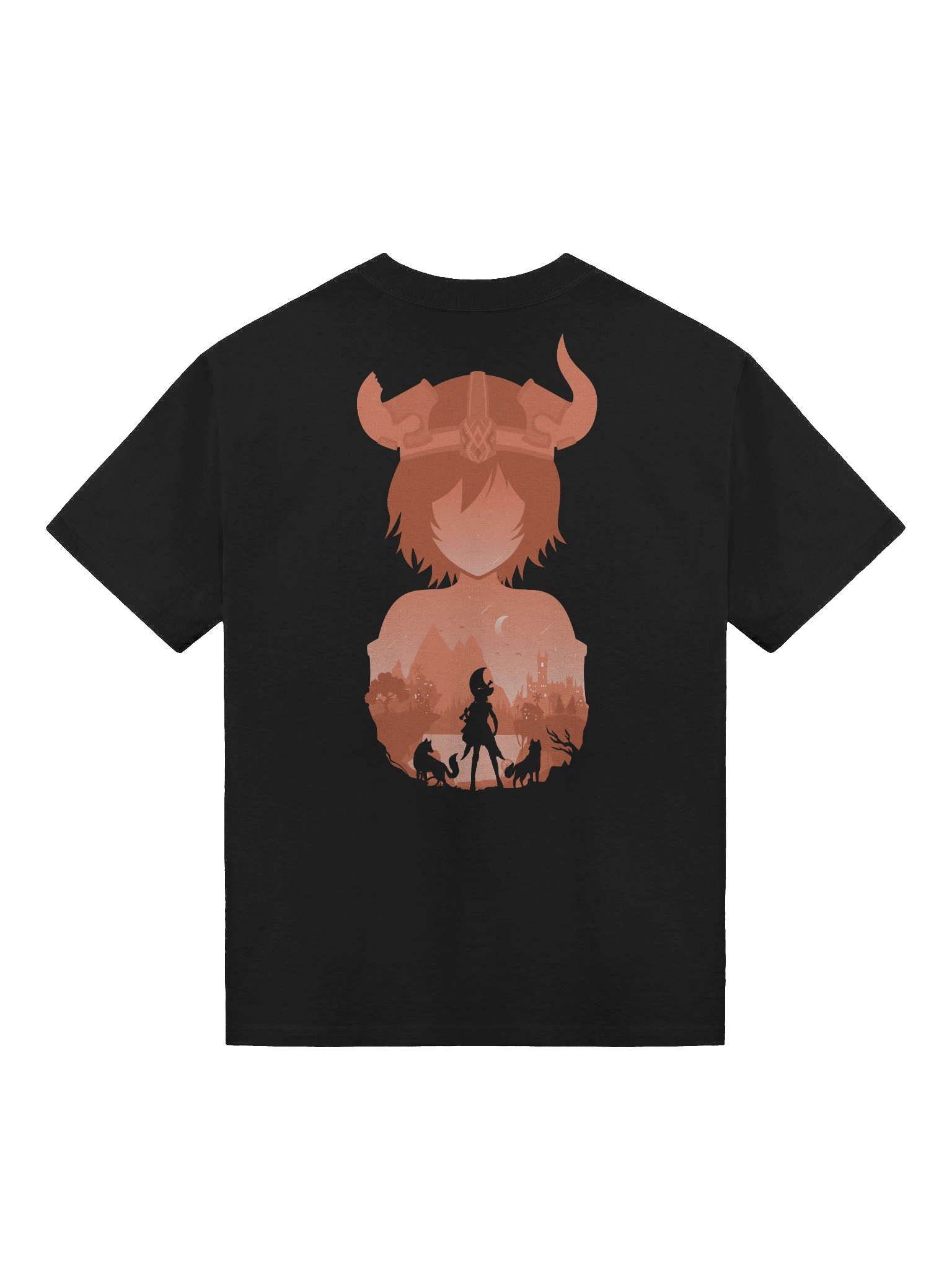 Nunu Logo & Minimalist Splash Art [Loose-Fit] T-Shirt product image (2)