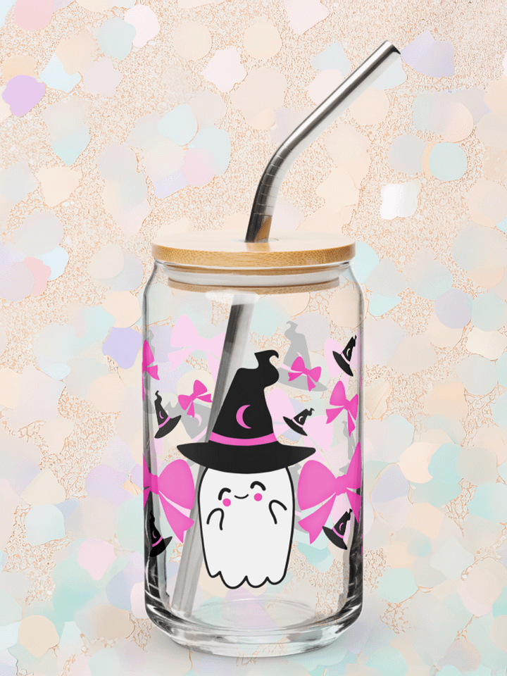 Coquette Spooky Ghost Glass Tumbler product image (1)