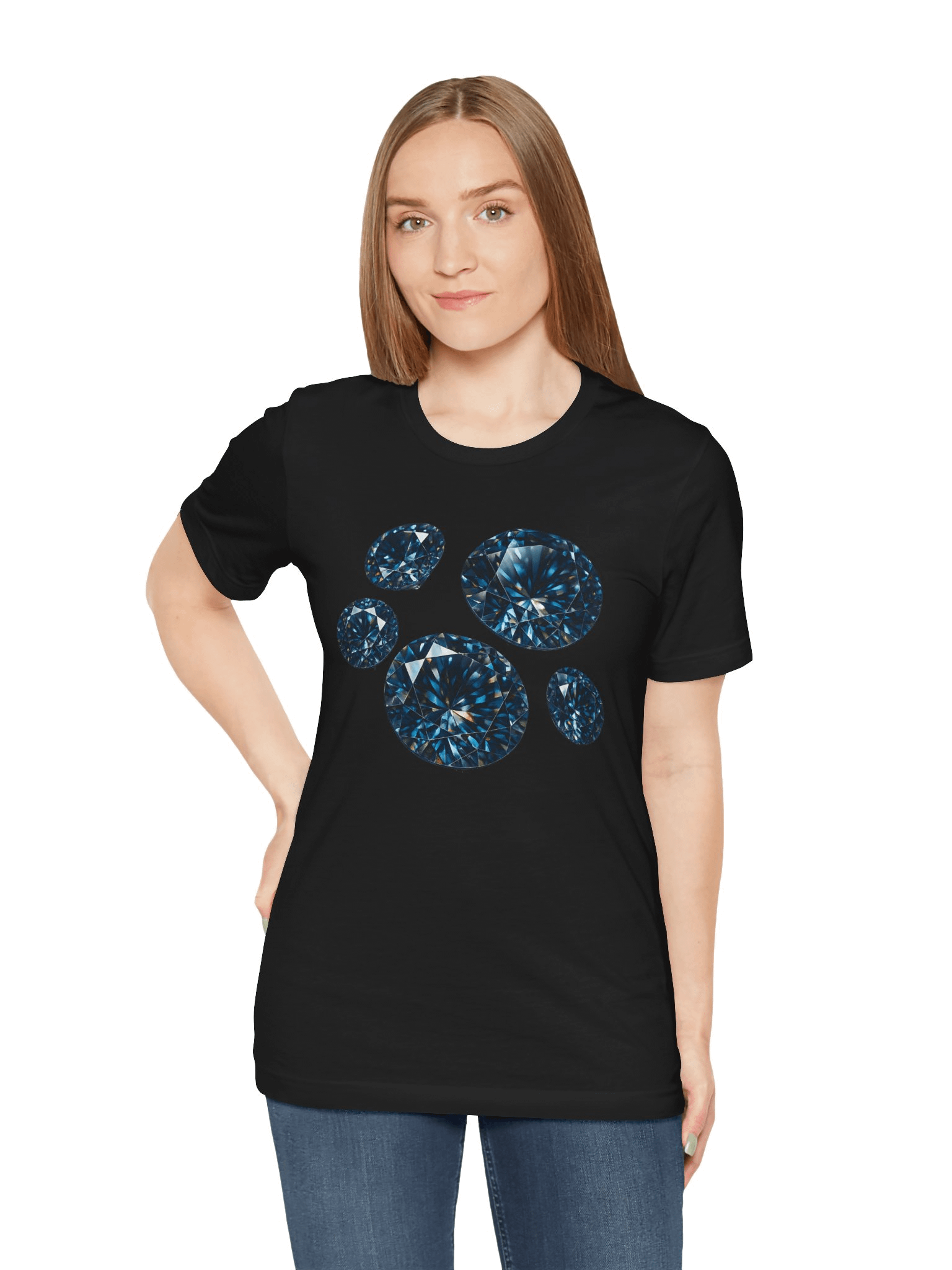 Sapphire Sparkle Cluster T-Shirt product image (5)