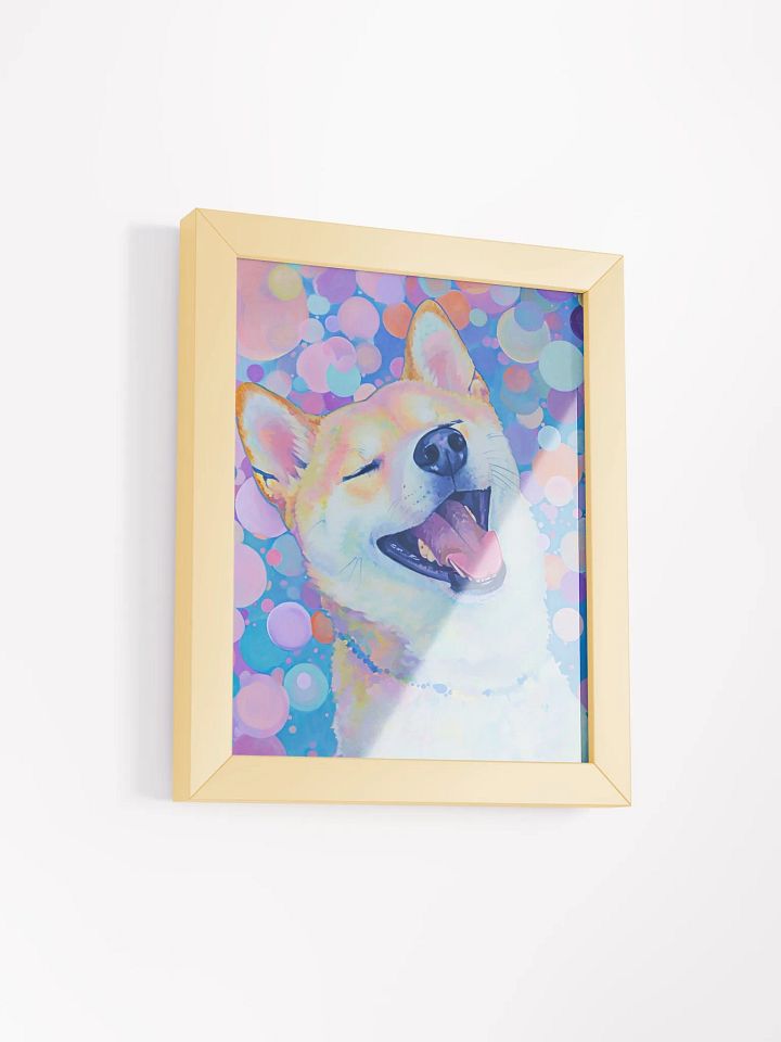 Joyful Shiba Inu Framed Poster product image (3)