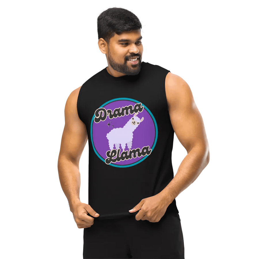 Drama Llama Muscle T-Top product image (10)