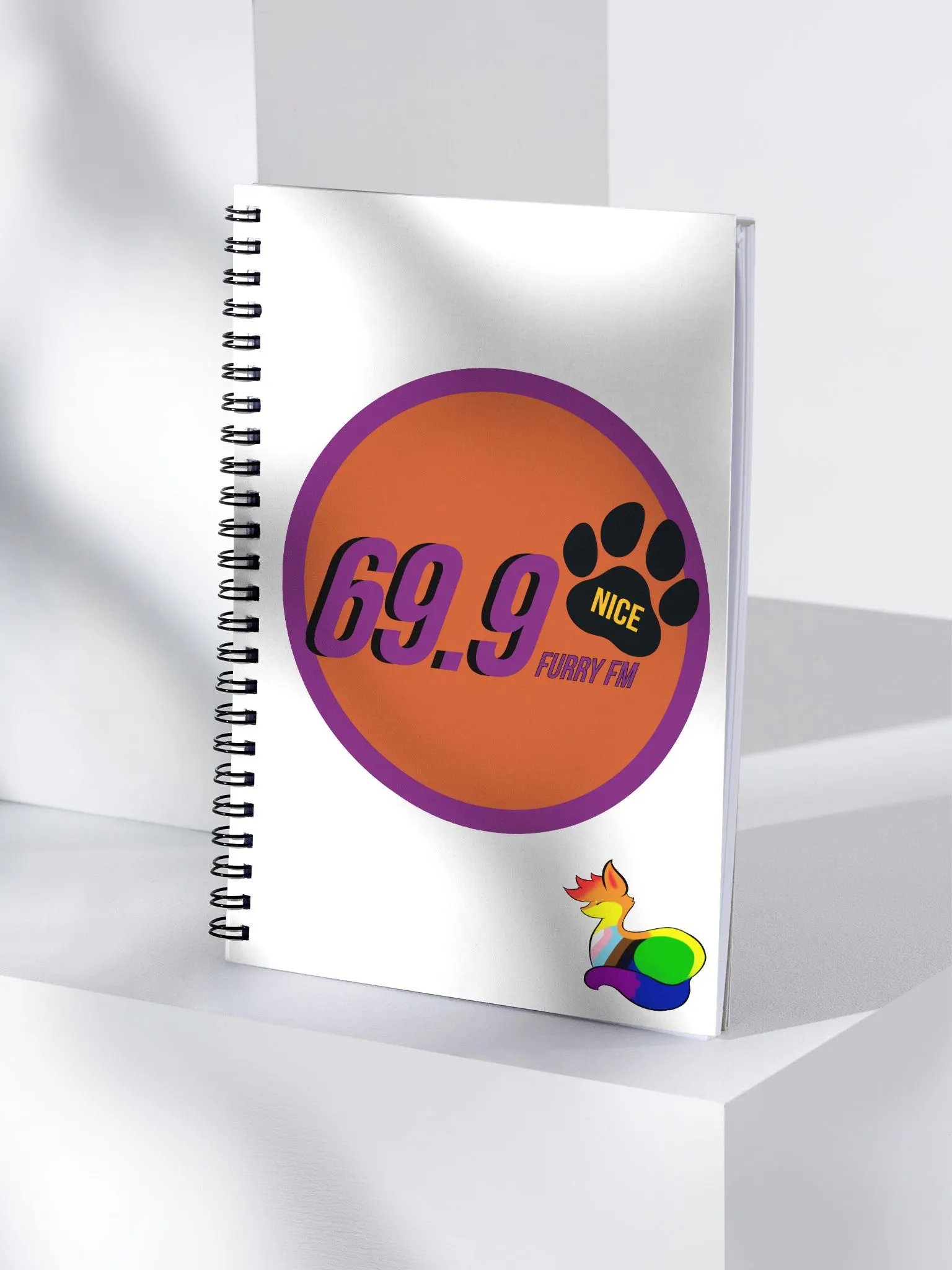 "69.9 Furry FM" Spiral Notebook product image (4)