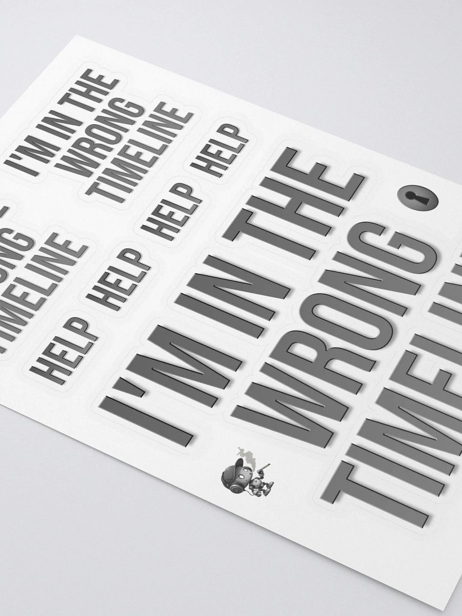 WRONG TIMELINE Sticker Sheet product image (2)