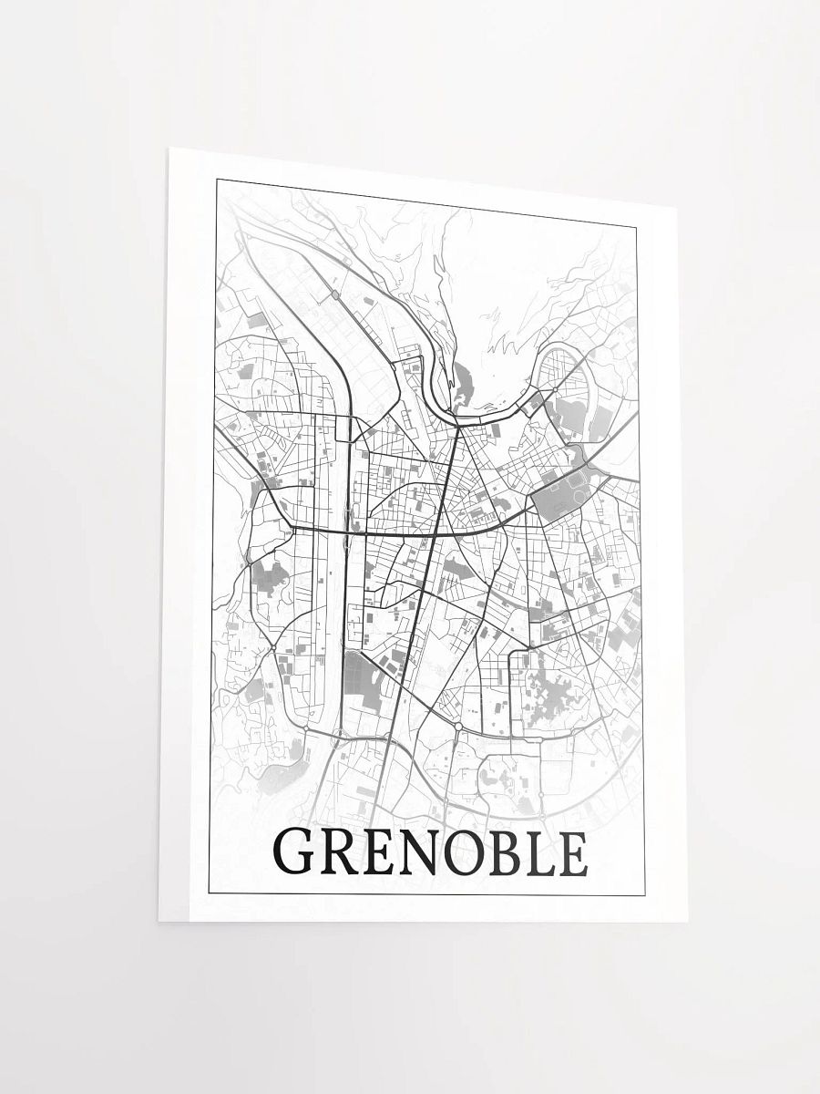 Grenoble, France, city map print product image (14)