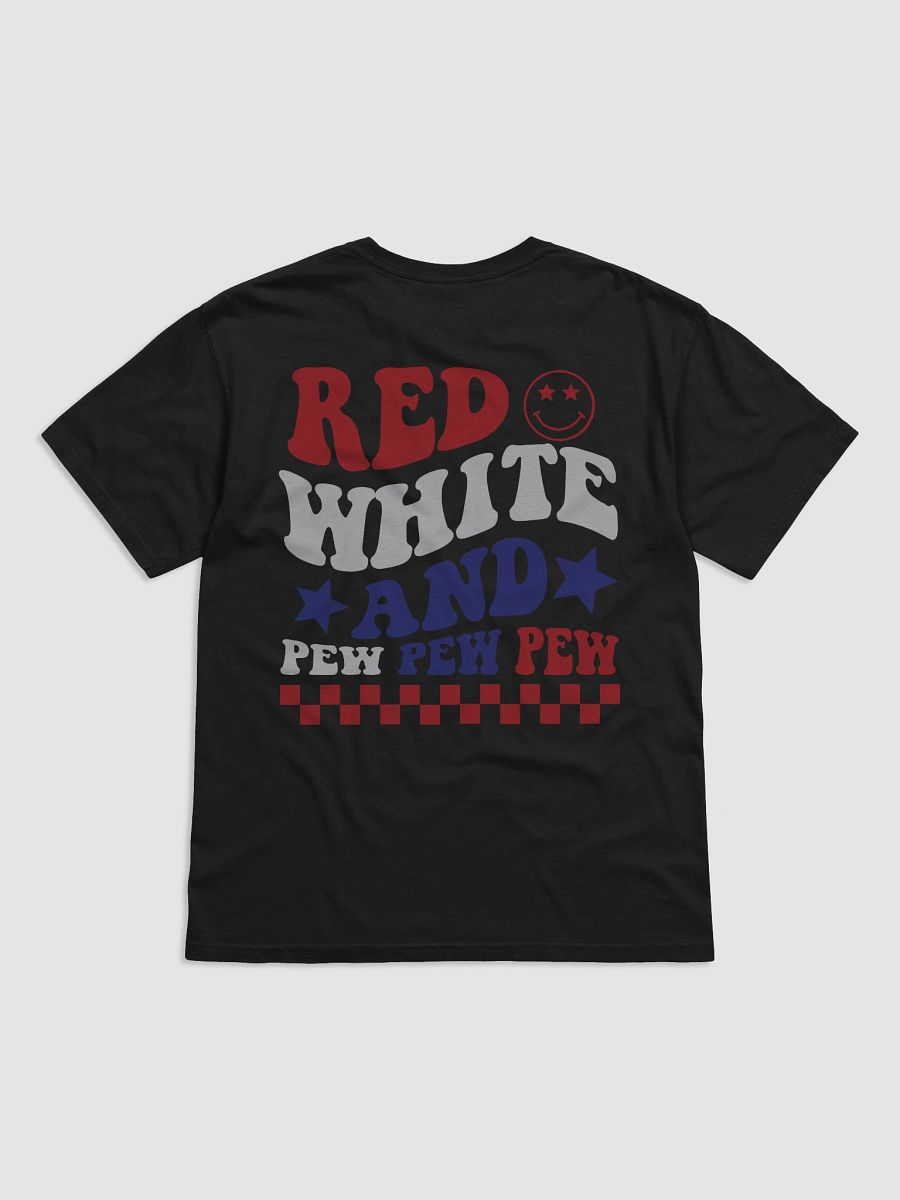 Patriotic Pew Pew Graphic Tee product image (11)