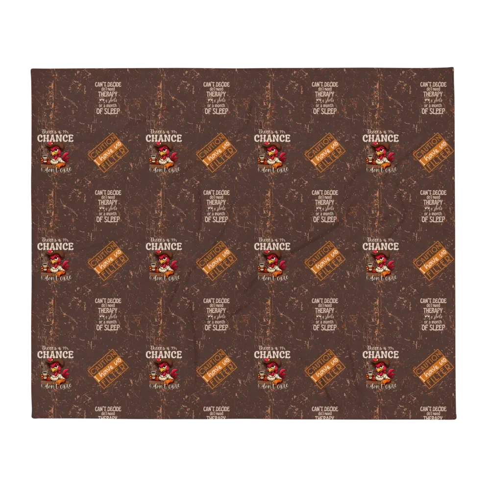 Menopause Funny Sarcastic Quotes Throw Blanket product image (4)