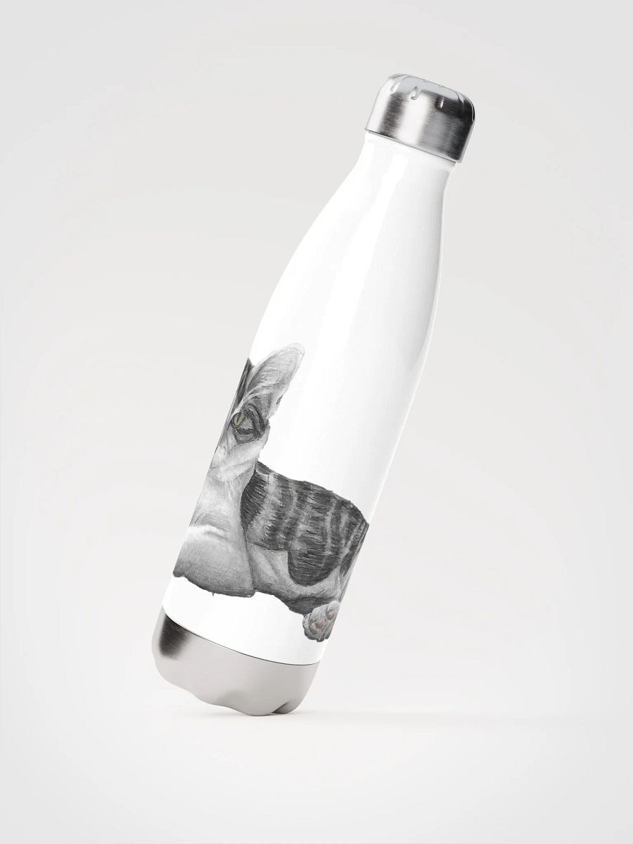 Cat Drawing Water Bottle product image (2)