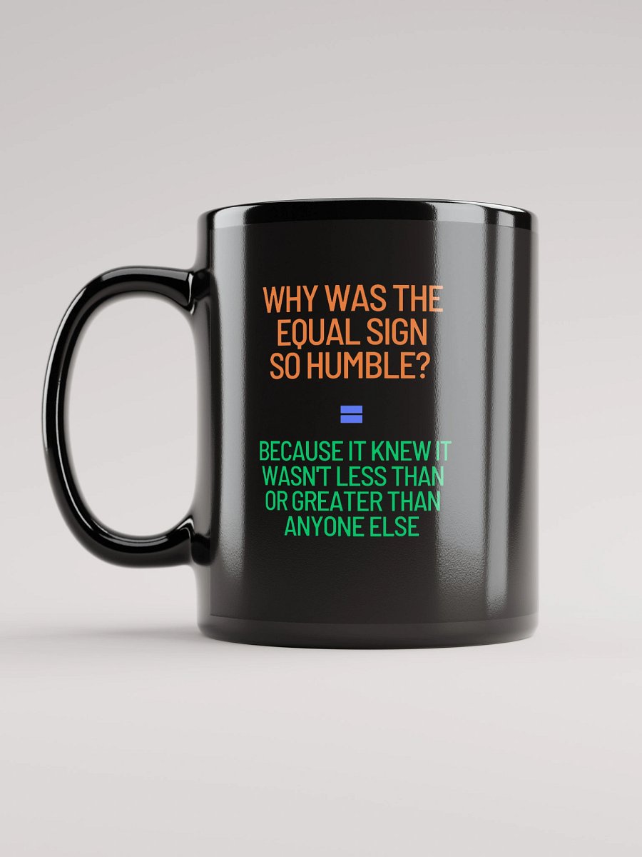 Math Slogan Black Glossy Mug product image (11)