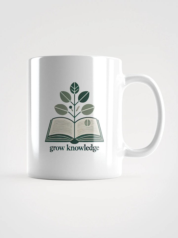Grow Knowledge White Glossy Mug product image (2)