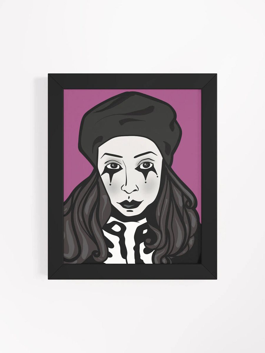 Clown Girl Framed Art Print product image (4)