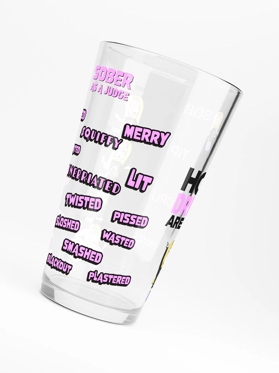 Drinking Vocabulary Pint Glass - Pink Version product image (6)