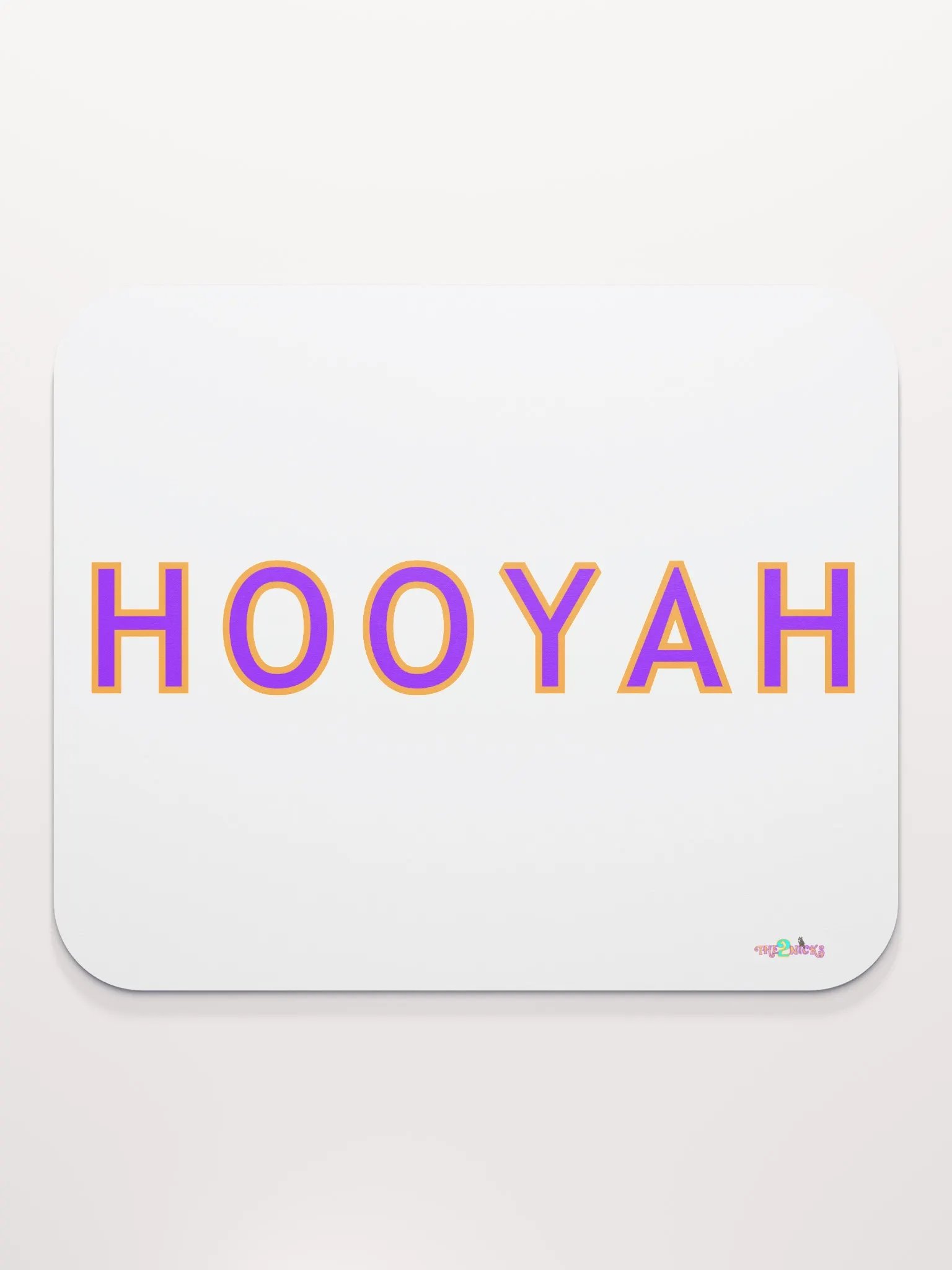 Hooyah Classic Mouse Pad (White) product image (1)