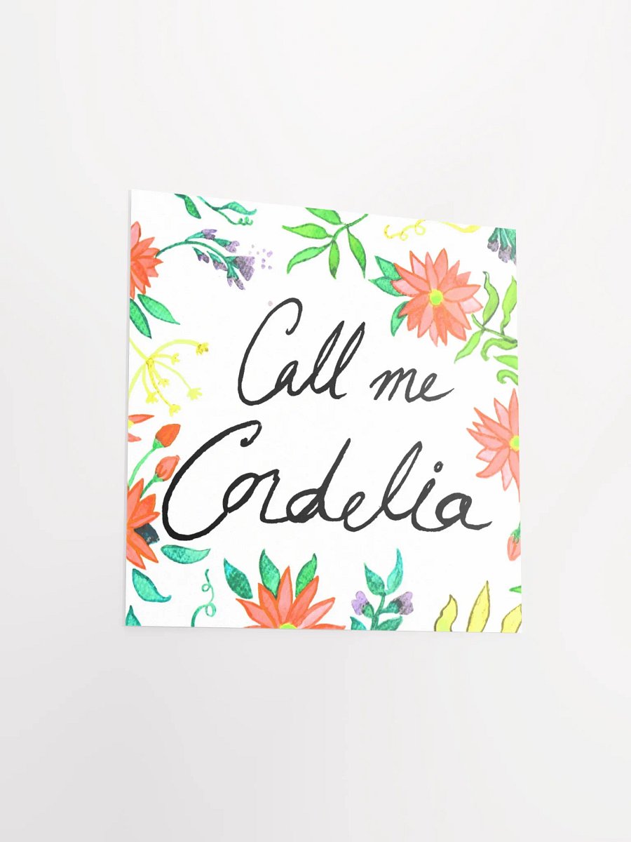 Call Me Cordelia – Red Flowers Print product image (6)