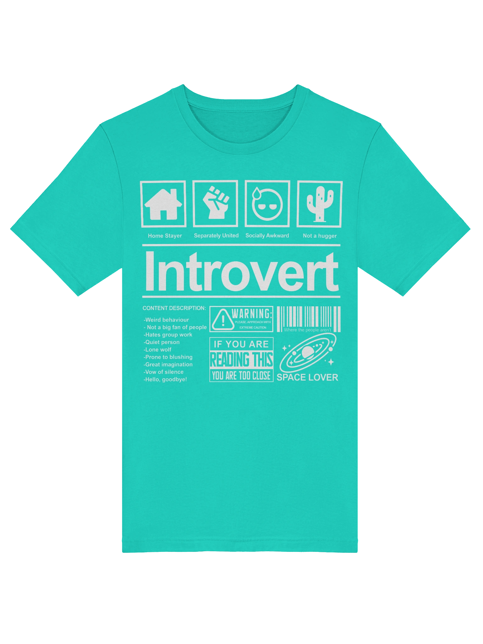 Introvert’s Warning Label Tee product image (77)