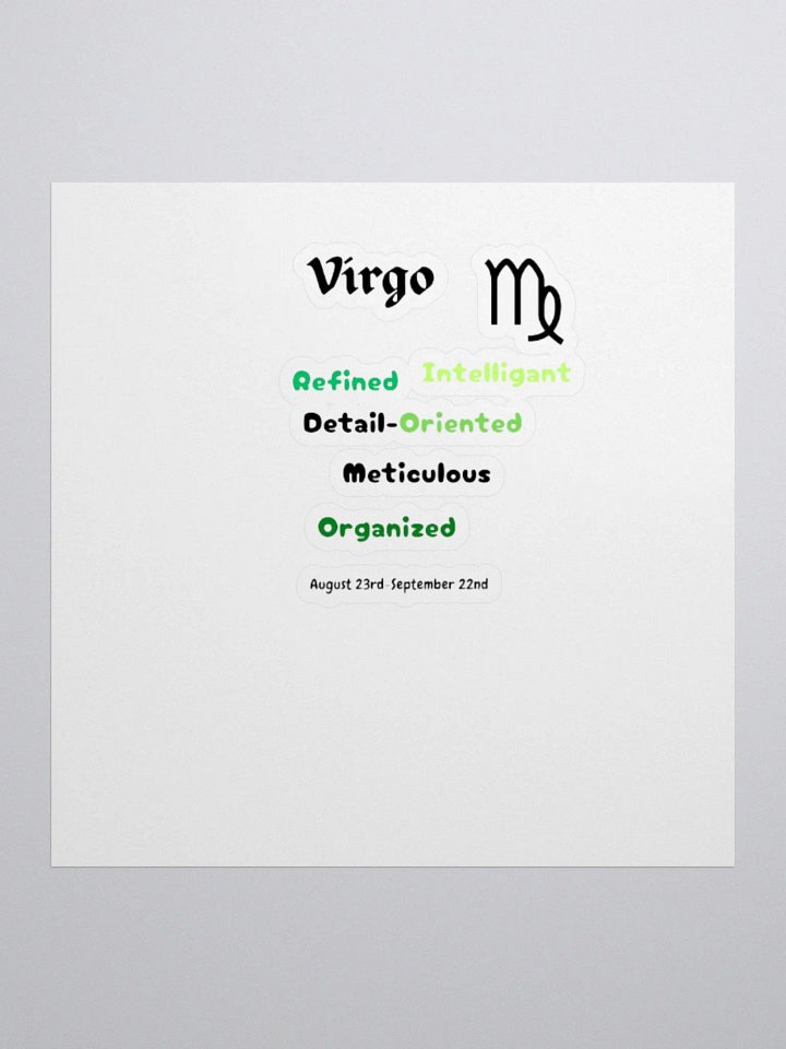 Virgo Stickers product image (2)